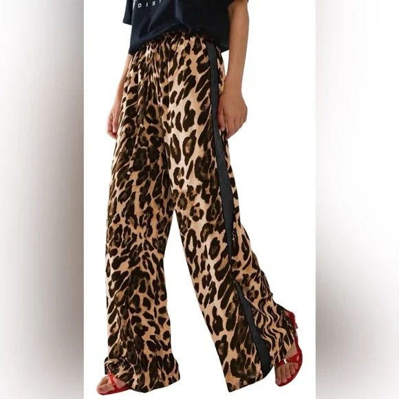 Leopard Print Pants - Picture 1 of 2